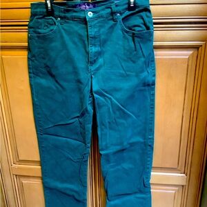 MISSY DARK TEAL STRAIGHT LEG JEANS